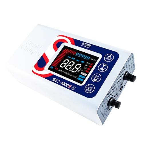 (圖)SC-1000S 智慧型 鉛酸/鋰鐵電池 12/24V 雙模充電器